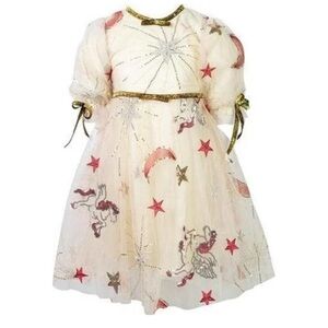 LOLA + THE BOYS Golden star party dress